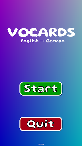 Vocards » Learn German