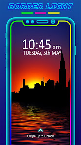Screenshot 11 Luz de borde - Papel pintado android