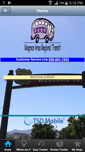 Android application Kingman KART screenshort