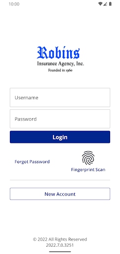 Android application Robins Insurance Agency screenshort