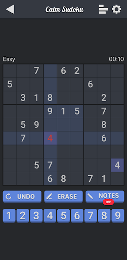 Calm Sudoku Screen 3
