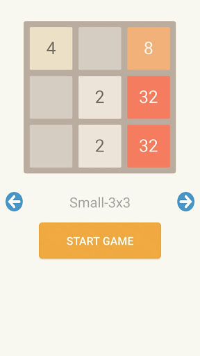 Android application 2048 Mind refreshing puzzle screenshort