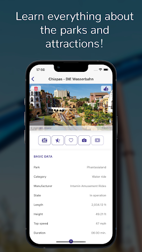 coaster.cloud - Theme park app Screen 2