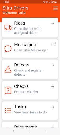 Android application Sitra Drivers screenshort