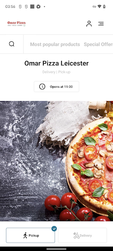 Android application Omar Pizza Leicester screenshort