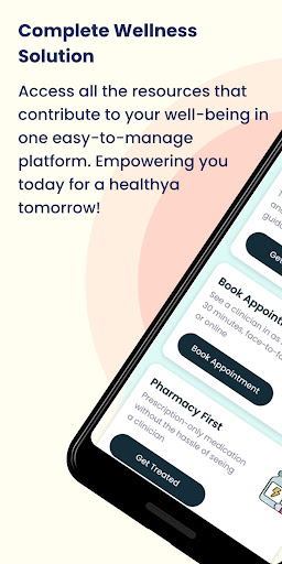Android application healthya screenshort