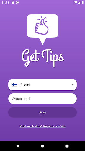 Android application Get Tips screenshort