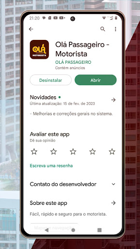 Android application Olá Passageiro - Motorista screenshort