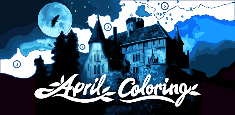 April Coloring: Paint by Numbers to Calm and Relax