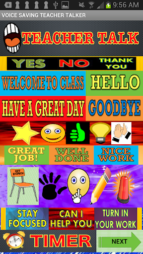 Android application Teacher Talk Save Your Voice! screenshort