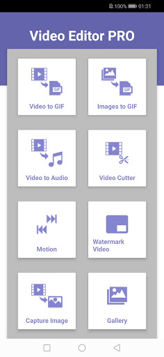 Android application Video Editor PRO - Crop Video, screenshort