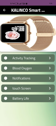 KALINCO Smart Watch guide Screen 2