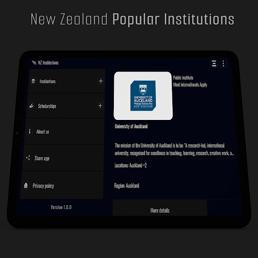 NZ Institutions Screen 3