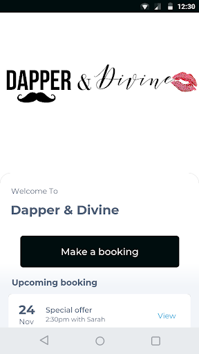 Android application Dapper & Divine screenshort