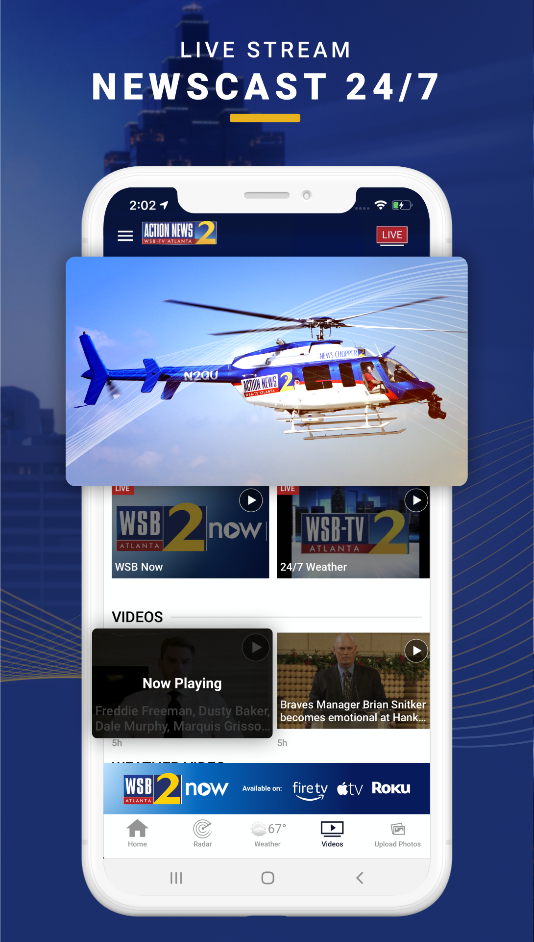 Android application WSBTV News screenshort