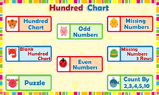 Kids Counting Hundred Chart 1