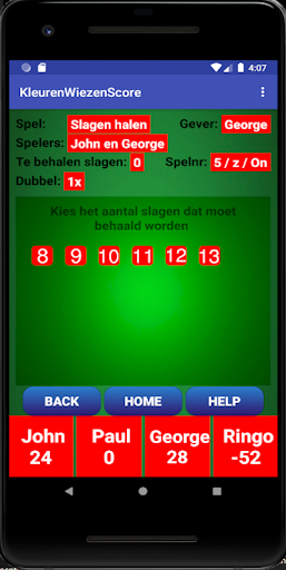 KleurenWiezen Score Screen 2