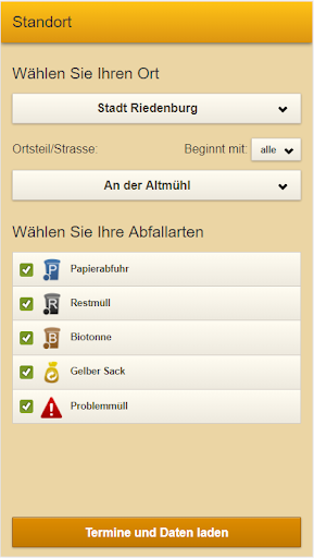 Landkreis Kelheim Abfall-App Screen 2