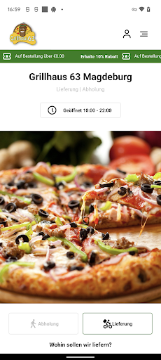 Android application Grillhaus 63 Magdeburg screenshort