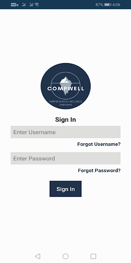 Android application Compwell Health screenshort