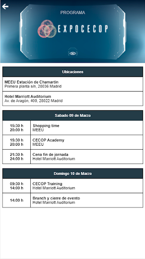 ExpoCECOP Screen 2