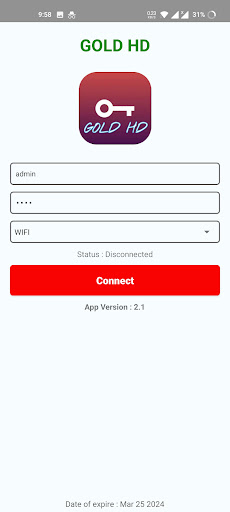 Android application GOLD HD screenshort