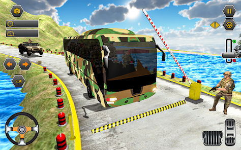 Army bus driving games 3d  screenshots 6