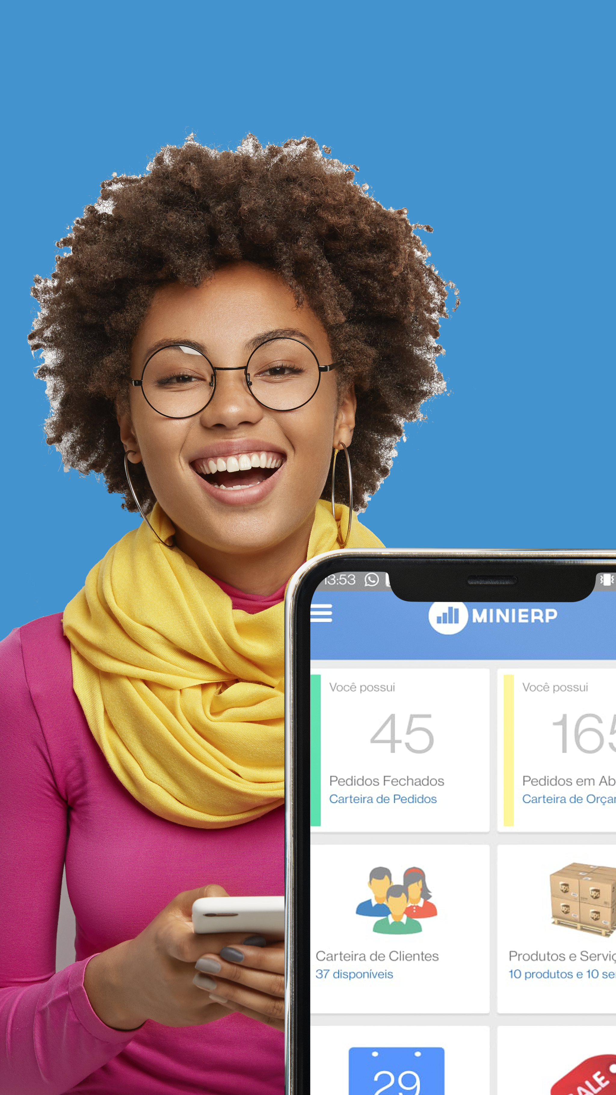 Android application MiniERP - Orçamentos, Pedidos, Estoques e Finanças screenshort
