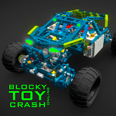 Blocky Toy Car Crash Online MOD