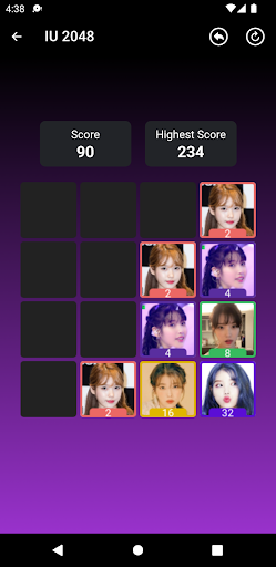 IU 2048 Game Screen 3