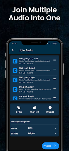 Audio Cutter Audio Joiner App Screen 2