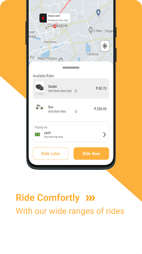 Android application Jag.cab screenshort