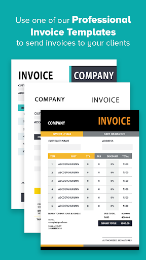 Android application Easy Invoice Maker & Estimate screenshort