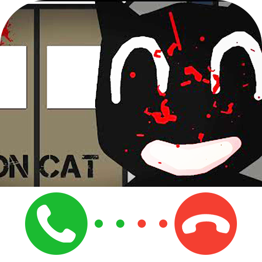 Cartoon Cat Horror Game Call logo