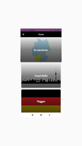 Android application Bundesländer Deutschland screenshort
