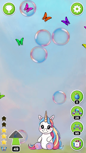 Pony Catch Butterfly in Bubble Screen 2