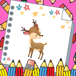 Cover Image of Descargar Offline Deer Coloring Book  APK