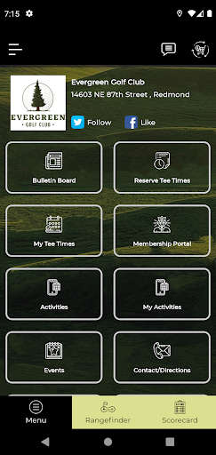 Evergreen Golf Club Screen 2
