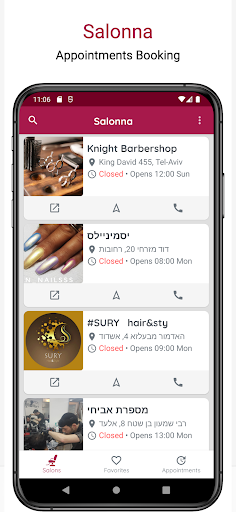 Android application Salonna - Customer booking app screenshort