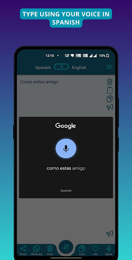 Spanish - English Translator Screen 3