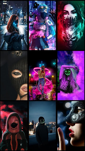 Girl Mask Wallpaper Screen 3