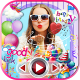 Birthday Party Slideshow Maker App with Music icon