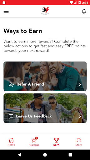 Android application Finch and Sparrow Rewards screenshort