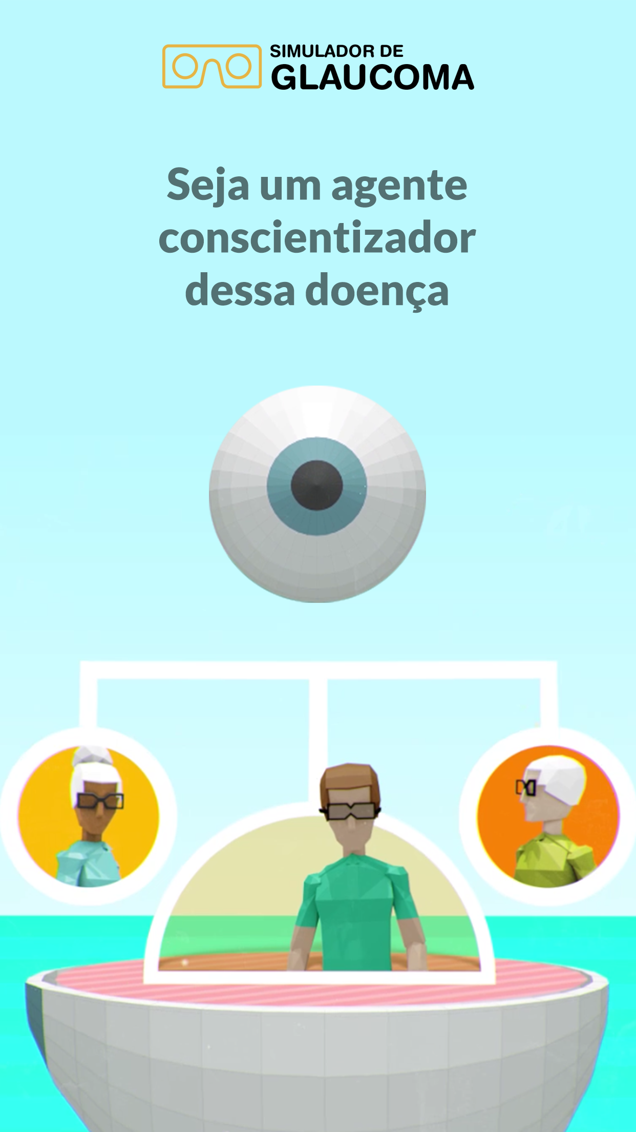 Android application Simulador de Glaucoma em VR screenshort
