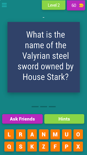 Game of Thrones quiz Screen 3