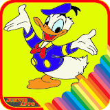 How To Color DONAL DUCK icon