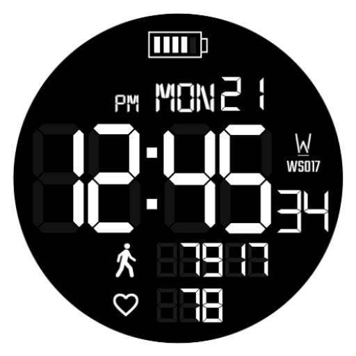 WS017 – DIGITAL Watch Face Logo