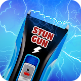 electric stun gun real screen simulator joke icon