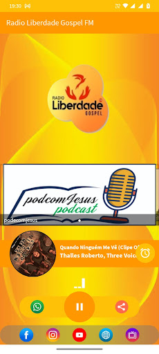 Web Radio Liberdade Gospel FM Screen 2