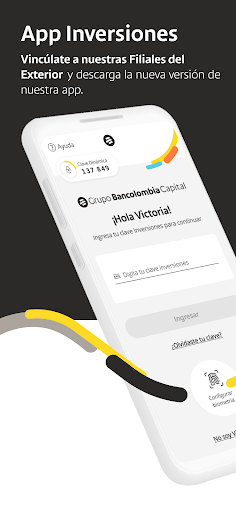 Android application Inversiones Grupo Bancolombia screenshort